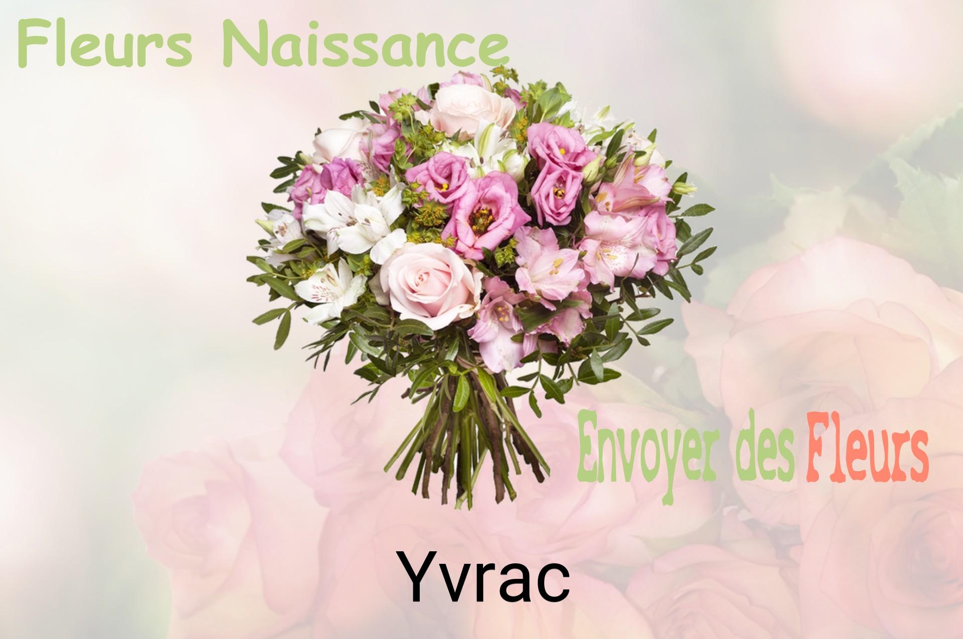 Bouquet de fleurs de naissance livré à Yvrac