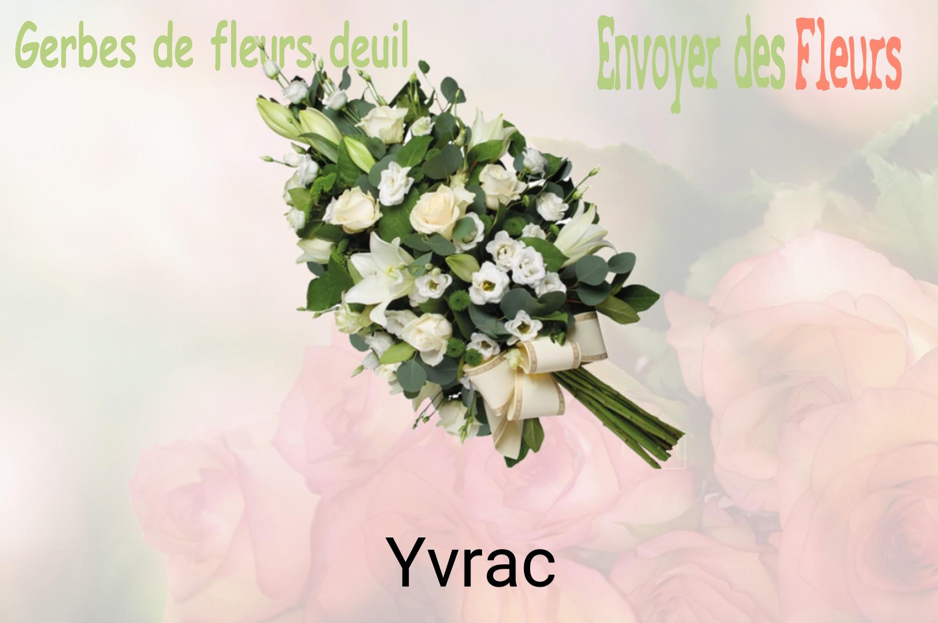 Gerbe de fleurs de deuil livrée à Yvrac